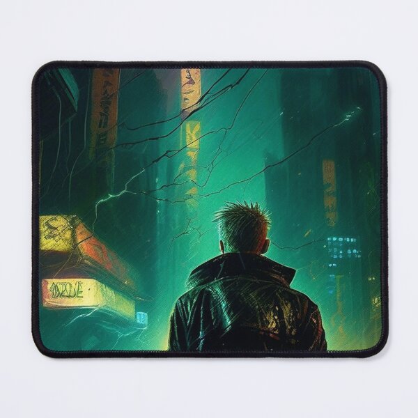 Item preview, Hard Rain, Cyberpunk Nights - Sci Fi Art concept designed and sold by Delerat7.