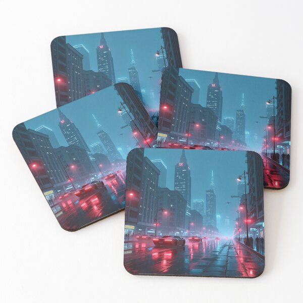 Item preview, Cyber City Skyline designed and sold by BeyondTheRift.