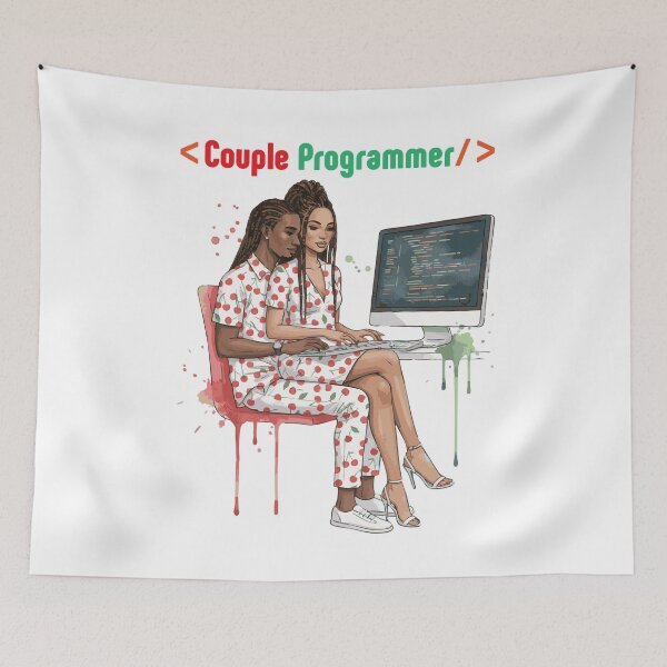 Item preview, Couple Programmer – Love Code & Creativity designed and sold by LoveMatchShop.