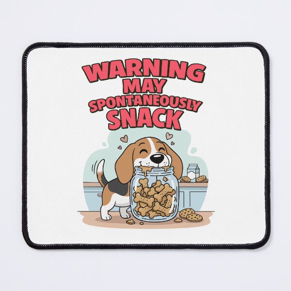 Item preview, Beagle Snack Warning Funny Sticker designed and sold by Tong4130.
