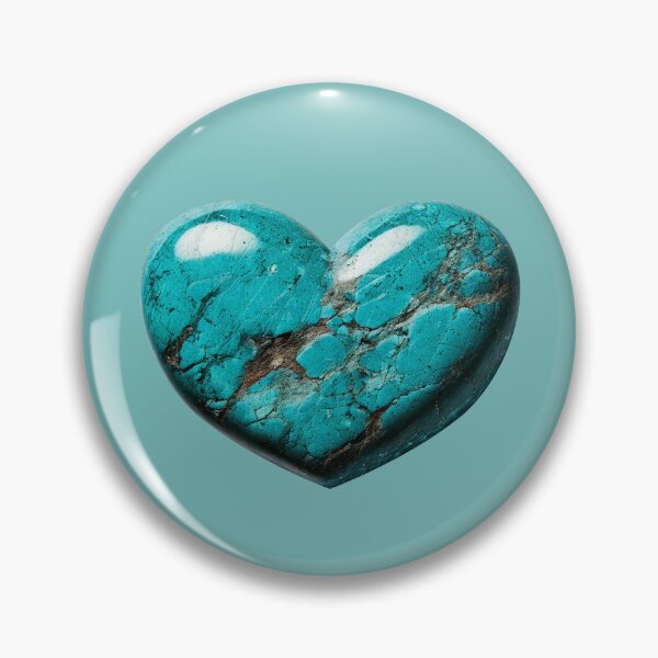 Item preview, December Birthstone - Turquoise Heart Poster designed and sold by fatchairprint.