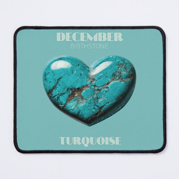 Item preview, December Birthstone - Turquoise Heart Poster designed and sold by fatchairprint.