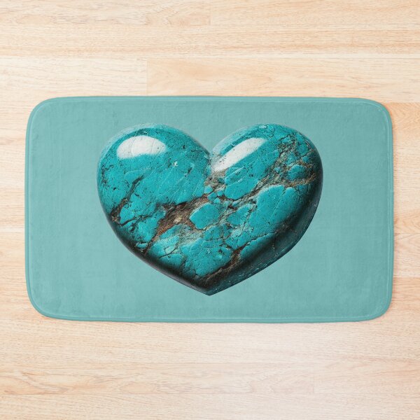 Item preview, December Birthstone - Turquoise Heart Poster designed and sold by fatchairprint.