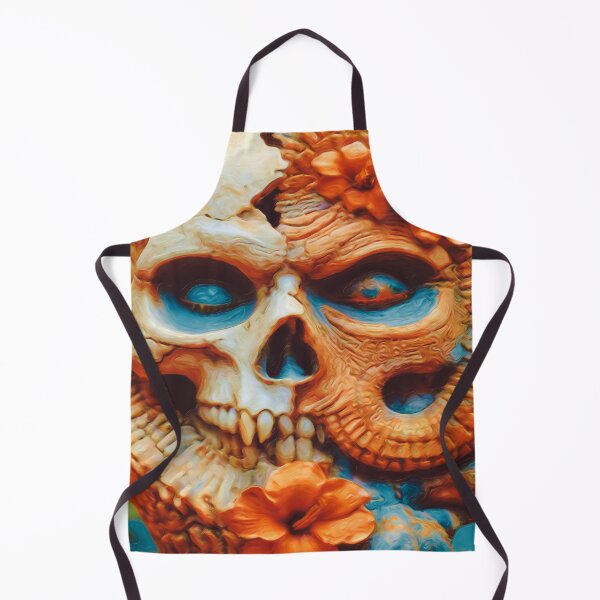 Item preview, Caribbean Tribal Skull – Hibiscus, Lambi & Mystical Ambiance - Pictorial work. designed and sold by Ralek.