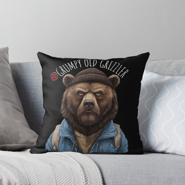Item preview, Grumpy Old Grizzler Funny Bear Design for Men designed and sold by MTJ-Mushrooms.