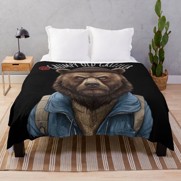 Item preview, Grumpy Old Grizzler Funny Bear Design for Men designed and sold by MTJ-Mushrooms.