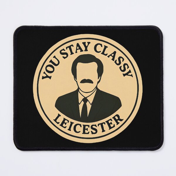 Item preview, Anchorman Inspired Retro UK Print: Leicester designed and sold by PinUpPizzazz.