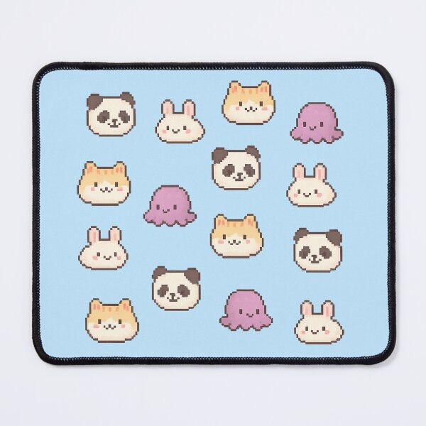 Item preview, Cute 8-Bit Animal Pattern | Kawaii Pixel Art designed and sold by Beezy-Kneez.
