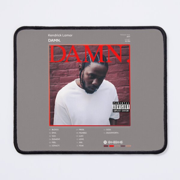 Item preview, KENDRICK-LAMAR---DAMN.-TRACKLIST-ALBUM-T-SHIRT designed and sold by jerilynsaberpro.
