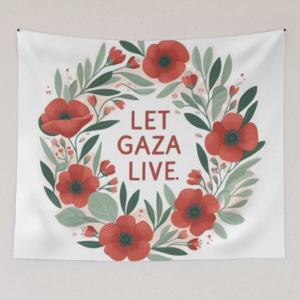 Item preview, Let Gaza Live — Floral Palestine Design for Peace and Freedom designed and sold by EpiphanyArt28.