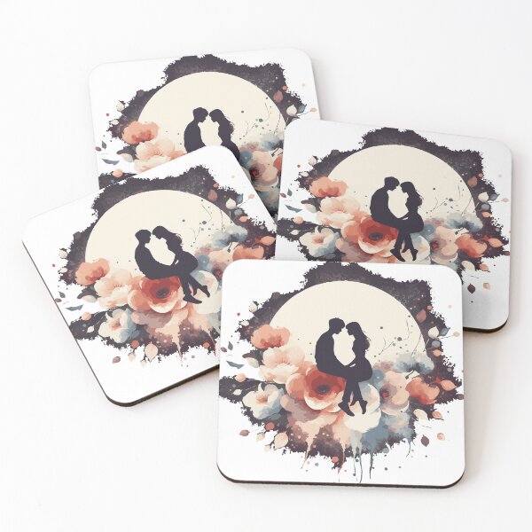Item preview, Moonlight Romance – Couple in Love Under the Stars designed and sold by LoveMatchShop.