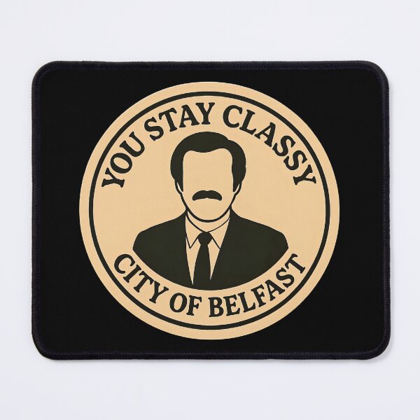 Item preview, Anchorman Inspired Retro UK Print: Belfast designed and sold by PinUpPizzazz.