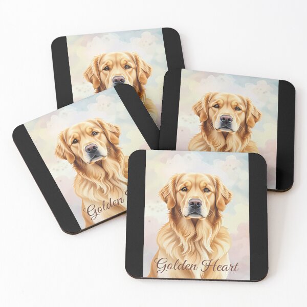 Item preview, Golden Heart Watercolor Canine Portrait designed and sold by zoughlal.