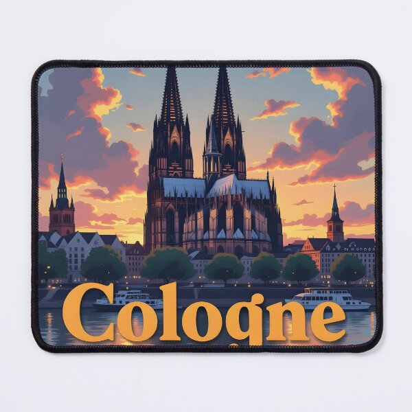 Item preview, Cologne: Vintage-Style Painterly Travel Poster designed and sold by LSVart.