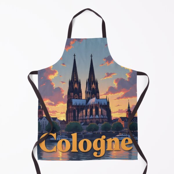 Item preview, Cologne: Vintage-Style Painterly Travel Poster designed and sold by LSVart.
