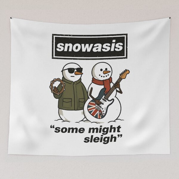 Item preview, Snowasis ,Oasis Christmas Jumper - Snowasis Some Might Sleigh - Oasis Merch Xmas - Ugly Christmas Jumper - Oasis designed and sold by Haupalette.