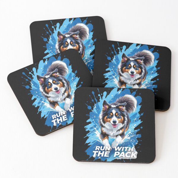 Item preview, Run with the Pack Border Collie Action Art designed and sold by zoughlal.