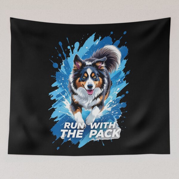 Item preview, Run with the Pack Border Collie Action Art designed and sold by zoughlal.