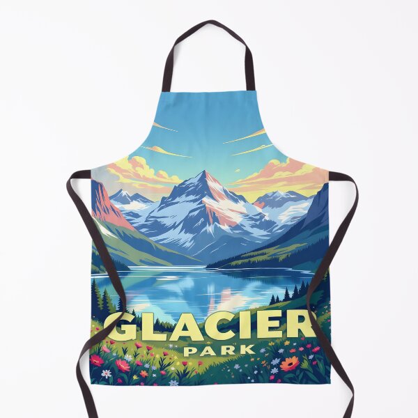 Artikelvorschau, Glacier-Nationalpark: Malerisches Reiseposter im Vintage-Stil entworfen und verkauft von LSVart.