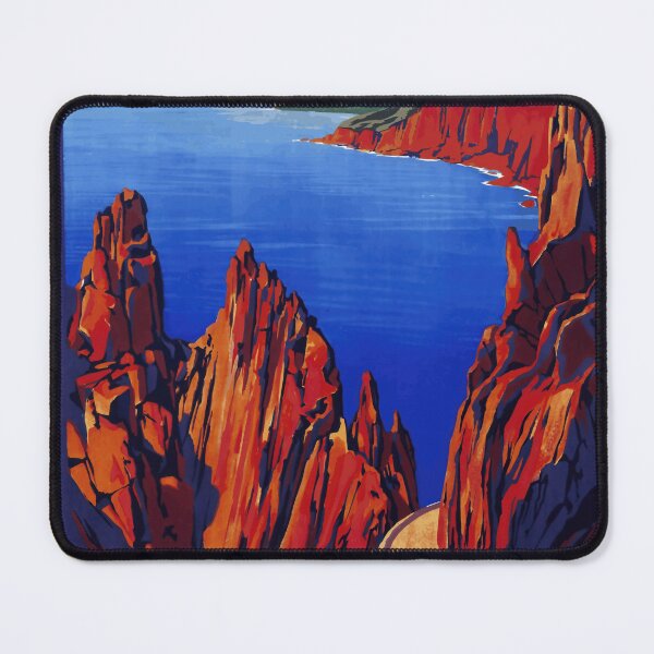 Item preview, Vintage Art Deco Travel Poster | Les Calanche de Piana Corsica | Roger Broders 1920s Adventure & Exploration designed and sold by artofuniverse.