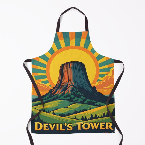 Item preview, Devils Tower: Vintage-Style Painterly Travel Poster designed and sold by LSVart.