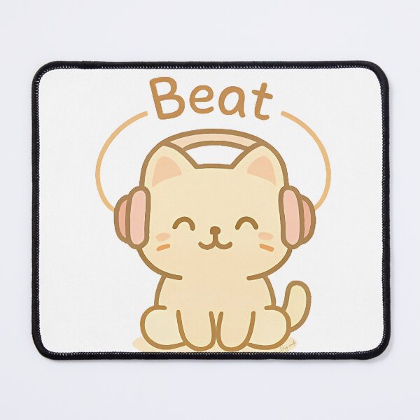 Item preview, Beat the Cat – Music Lover Kitty designed and sold by HugMade by KhunK.