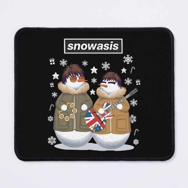 Aperçu de l'œuvre Snowasis, pull de Noël Oasis - Snowasis Some Might Sleigh - Oasis Merch Xmas - Pull de Noël moche - Oasis créée et vendue par Haupalette.
