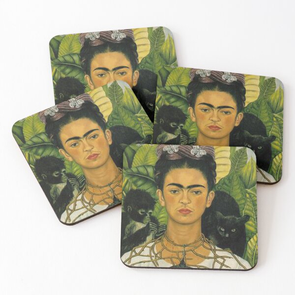 Item preview, Self-Portrait with Thorn Necklace and Hummingbird (1940) designed and sold by Art Outlaws.