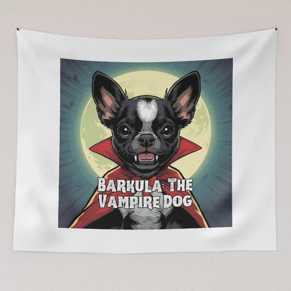 Item preview, Barkula: The Vampire Dog designed and sold by PetJoyPrintsCO.