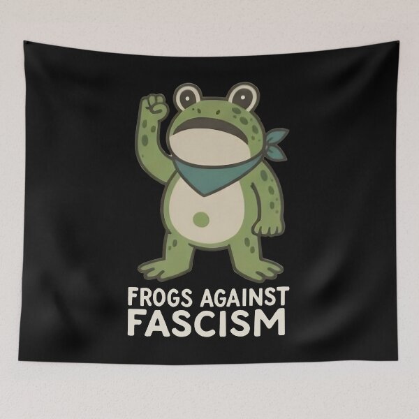 Item preview, Portland Frog Protest, Anti ICE, Anti Fascism, Anti Trump, Vintage Activist, Resistance designed and sold by Haupalette.
