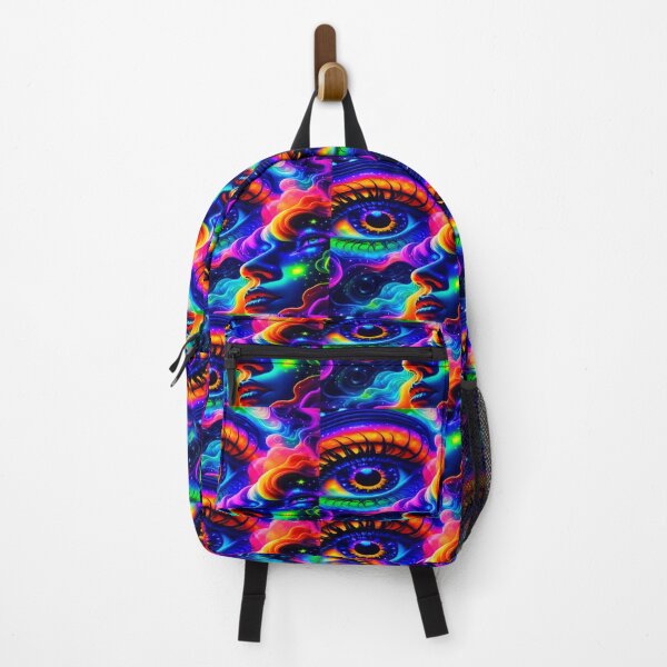 Item preview, Neon Eye of Creation — Psychedelic Visionary Art designed and sold by LINGLYPHIX.