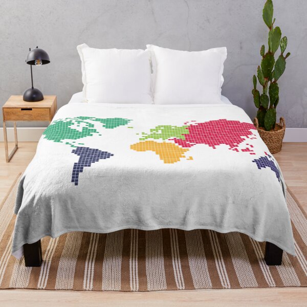 Item preview, Pixel Art World Map designed and sold by favoritebubble.
