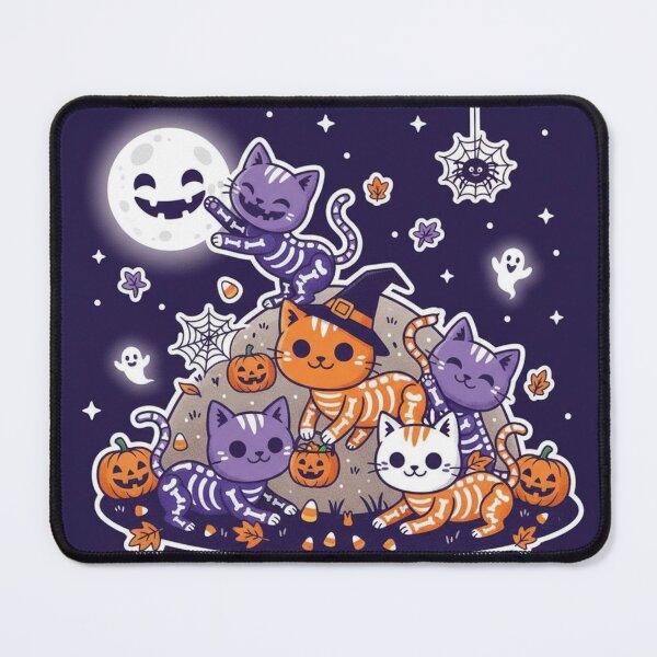Item preview, Halloween Skeleton Kittens | Adorable Purple and Orange Cat Design designed and sold by Grass04.