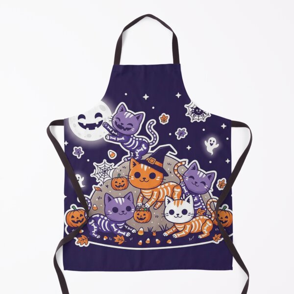 Item preview, Halloween Skeleton Kittens | Adorable Purple and Orange Cat Design designed and sold by Grass04.