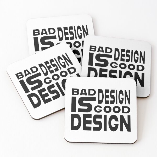 Item preview, Bad Design Is Good Design – Funny Retro Typography for Creative Minds designed and sold by favoritebubble.
