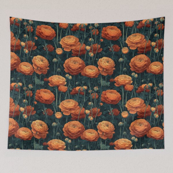Item preview, Edgy Charming Ranunculus For Summer Birthday designed and sold by RoyalStarsPatts.