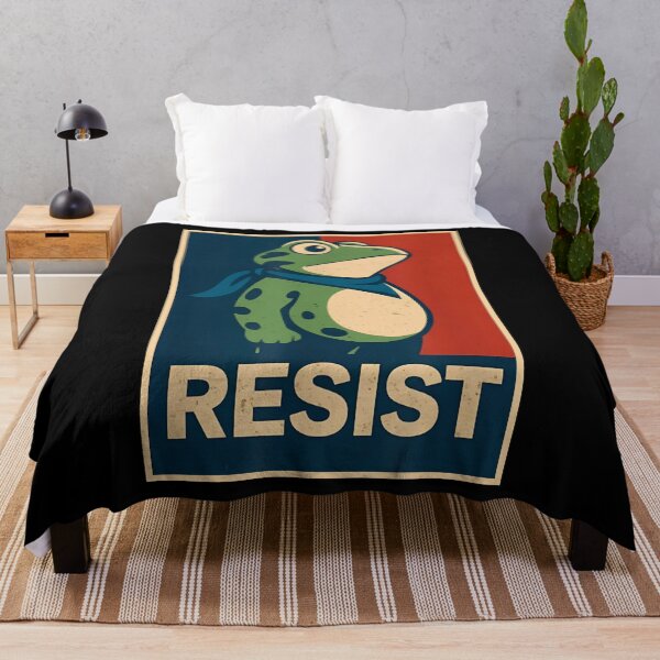 Item preview, Portland Frog Protest, Anti ICE, Anti Fascism, Anti Trump, Vintage Activist, Resistance designed and sold by Haupalette.