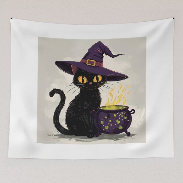 Item preview, Meowgic Witch designed and sold by PetJoyPrintsCO.