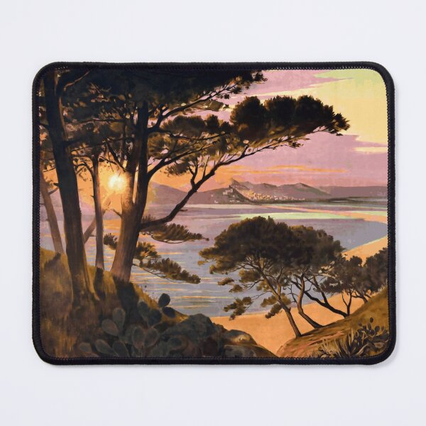 Item preview, Vintage Travel Poster | Hyères France | Paris Lyon Méditerranée Railway Art | French Riviera | Art Nouveau Style & Charm designed and sold by artofuniverse.