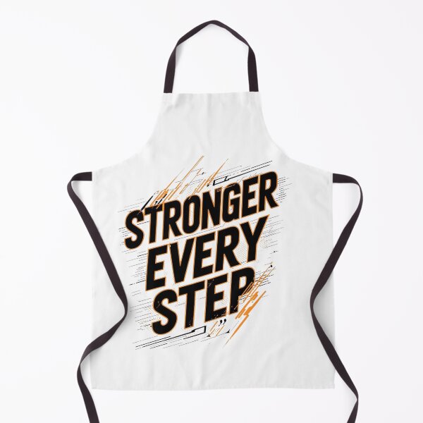 Item preview, Stronger Every Step – Motivational Fitness Typography Design designed and sold by ZYNORAworld.