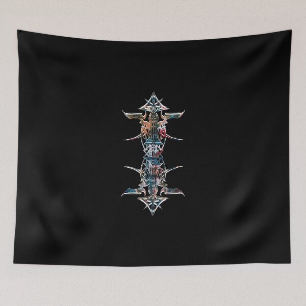Item preview, Abstract Printed Pin Stripes - Multi colour & white on Black background designed and sold by Elizabeth-Banks.