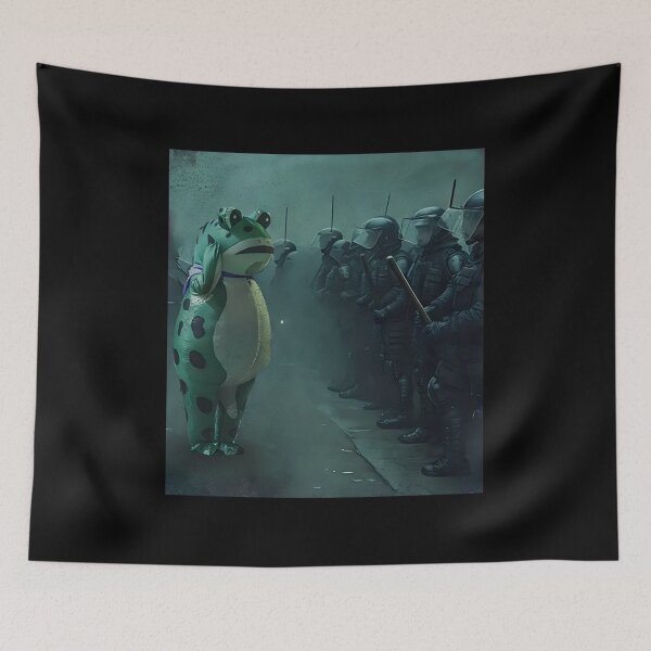 Item preview, Portland Frog Protest, Anti ICE, Anti Fascism, Anti Trump, Vintage Activist, Resistance designed and sold by Haupalette.