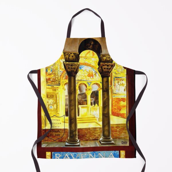 Item preview, Vintage Ravenna Italy Travel Poster | Byzantine Mosaic Art Print | Historical Architecture & Decor | Mid-20th Century Design designed and sold by artofuniverse.
