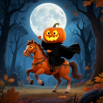 Artwork thumbnail, Pumpkin Rider by MariaTheExpert