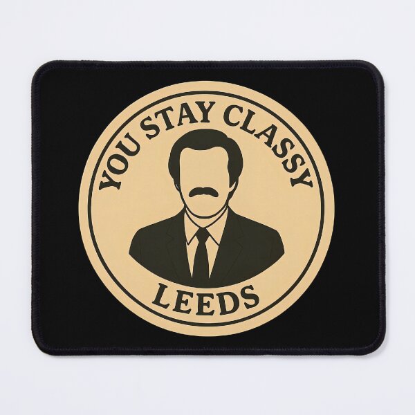 Item preview, Anchorman Inspired Retro UK Print: Leeds designed and sold by PinUpPizzazz.