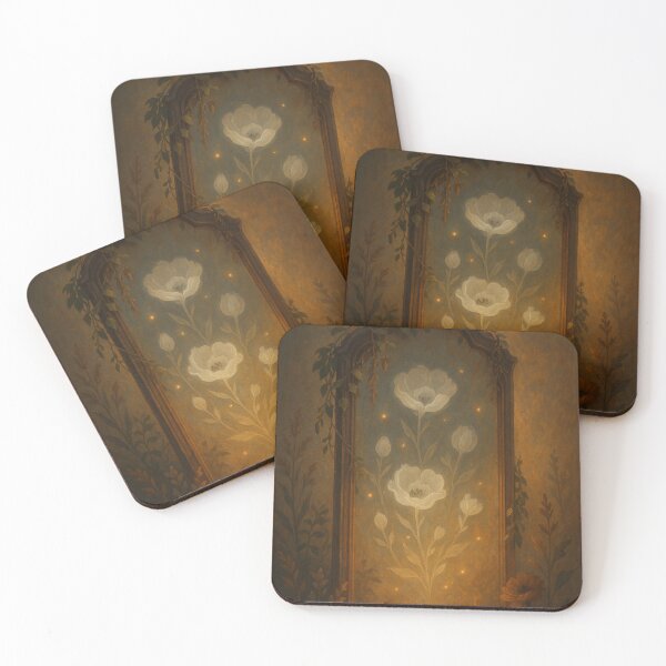 Item preview, Ghost Flowers in the Looking Glass designed and sold by Painted Moon by Luna Bee™.
