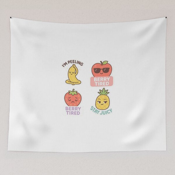 Item preview, Kawaii funny fruit sticker pack. designed and sold by Vegasstickers.