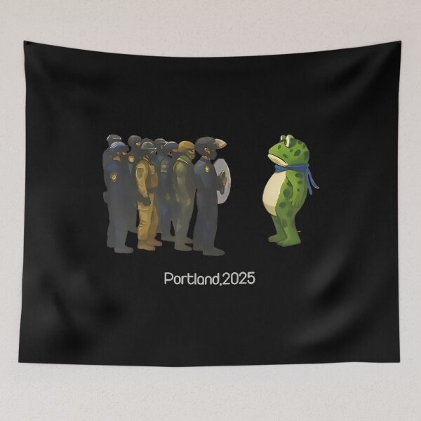 Item preview, Copy of Portland Frog Protest, Anti ICE, Anti Fascism, Anti Trump, Vintage Activist, Resistance designed and sold by Haupalette.
