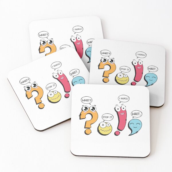 Item preview, Funny Punctuation Squad Cartoon Grammar Design Gifts designed and sold by Maniutek.