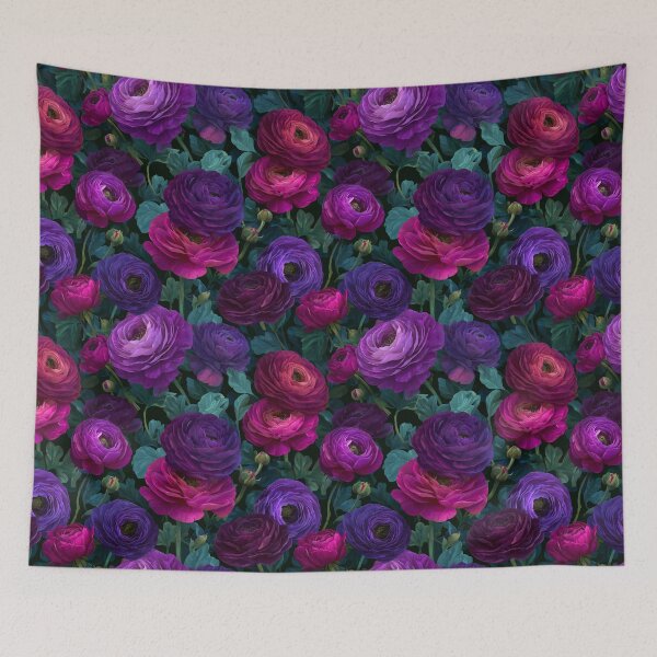 Item preview, Unique Charming Ranunculus Print For Garden Party designed and sold by RoyalStarsPatts.
